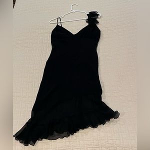 Betsey Johnson Vintage Black Midi Cocktail Dress